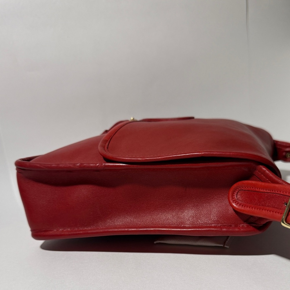 COACH Vintage Letter Brief from 1980s NYC Factory. Rich Red. Near Perfection. - Picture 3 of 16